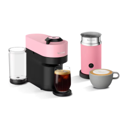 Nespresso Vertuo Pop+ & Candy Pink Aero3 Milk Frother - Coffee Machine Bundle