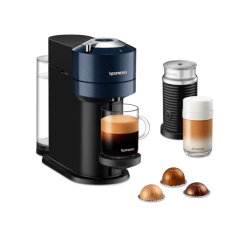 Nespresso Vertuo Next Navy Blue & Aeroccino3 Milk Frother - Coffee Machine Bundle