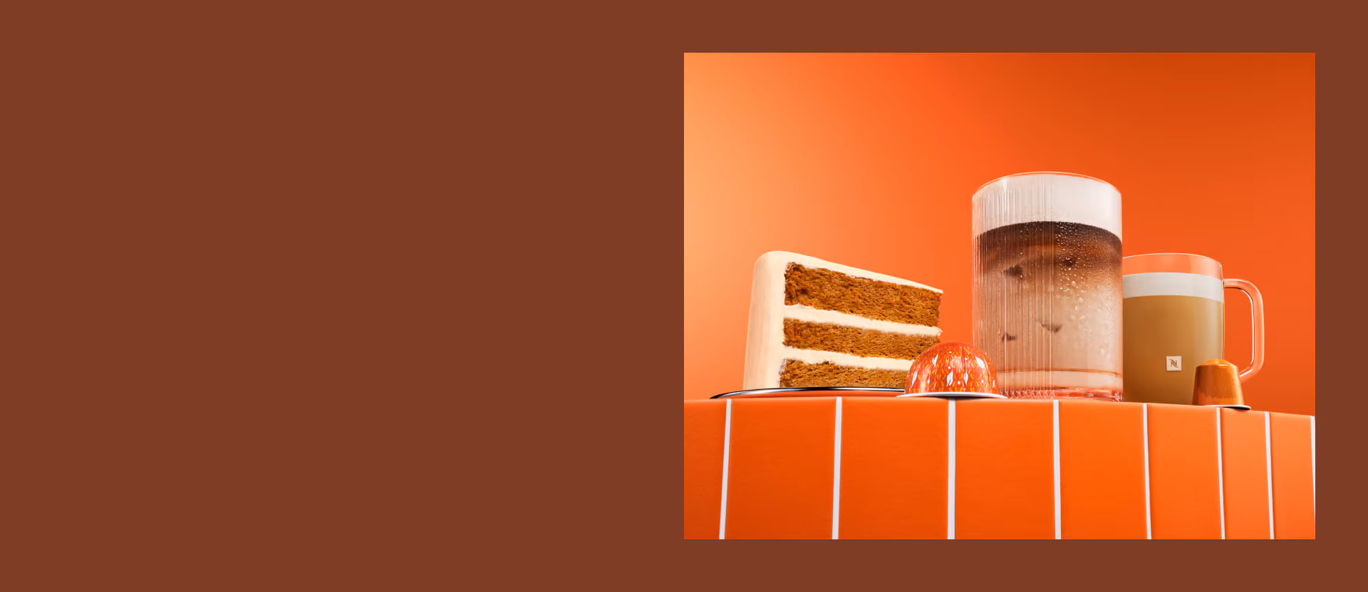 PUMPKIN SPICE CAKE IS BACK Hero Background Image